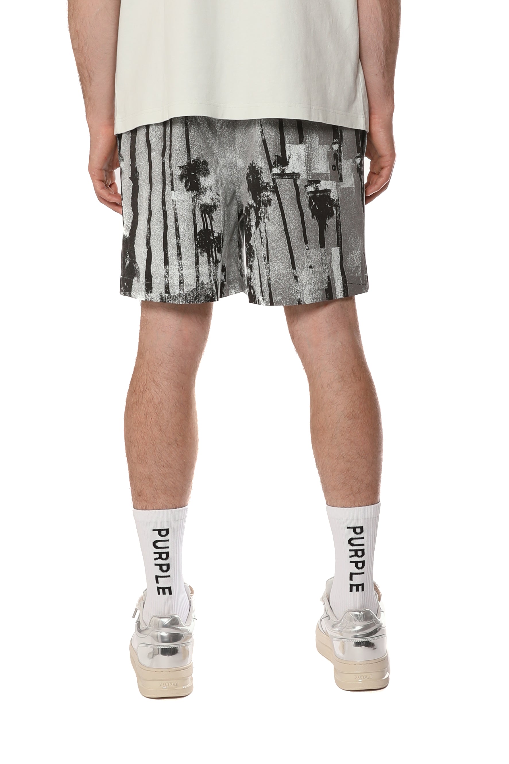Purple Brand Mirage All Around Shorts Ice Melt Gray