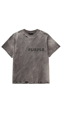 Purple Brand Textured Inside Out Tee Brown