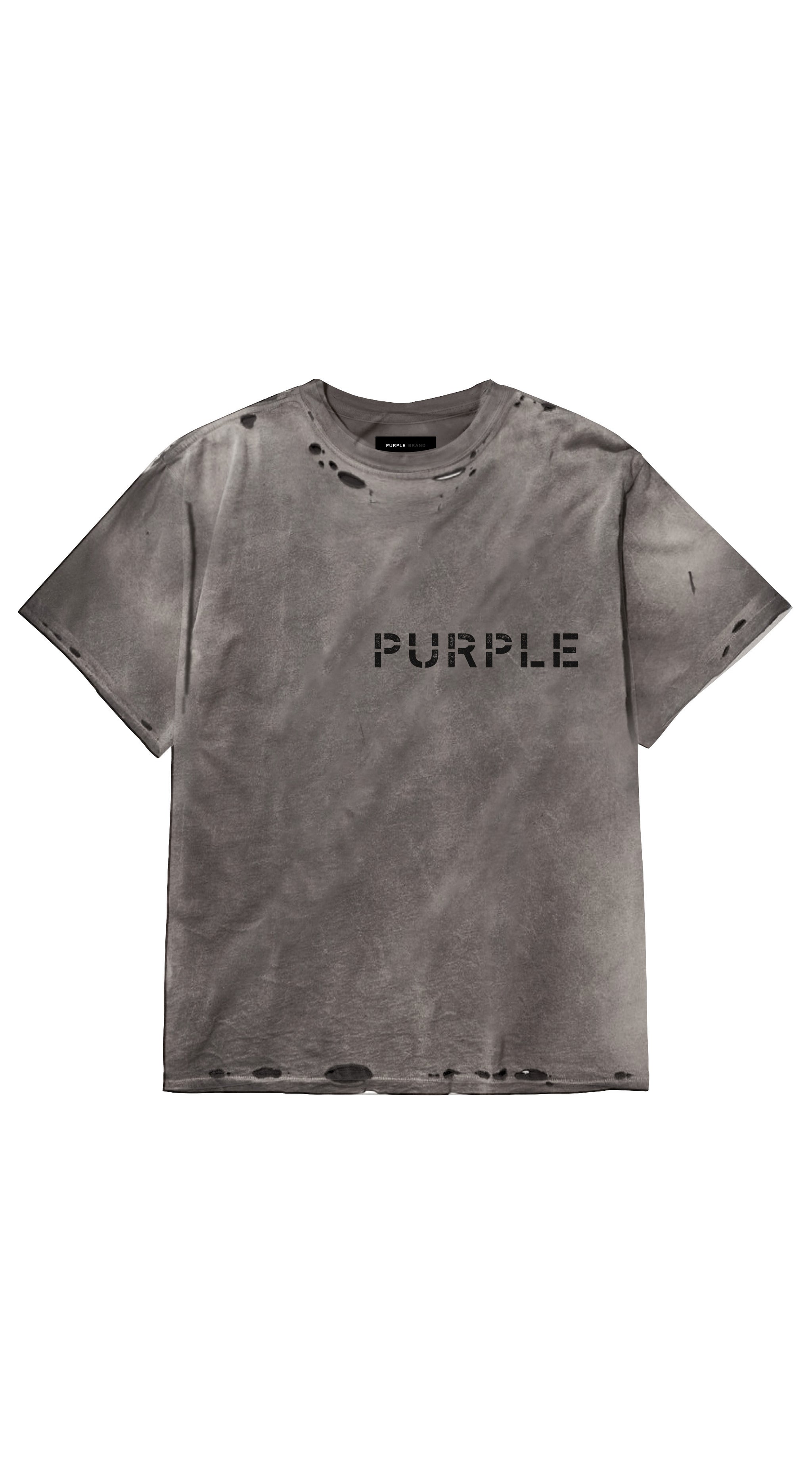 Purple Brand Textured Inside Out Tee Brown