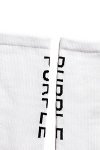 Purple Brand Cotton Crew Sock White