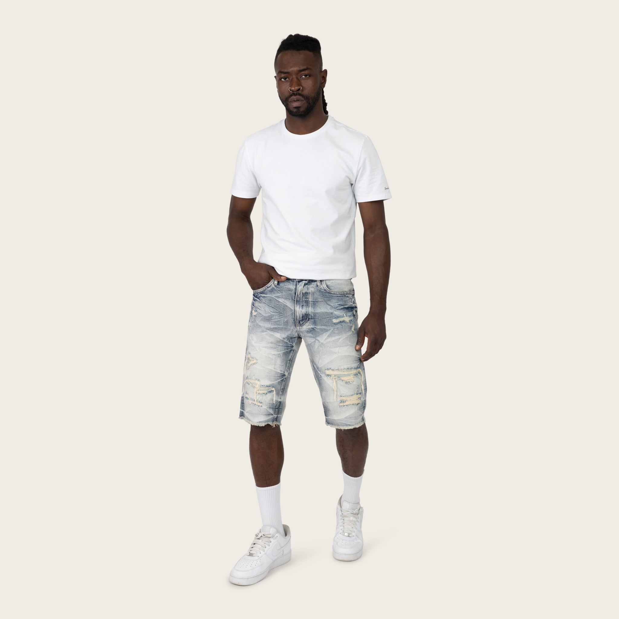 Smoke Rise Essential Shorts farley Blue