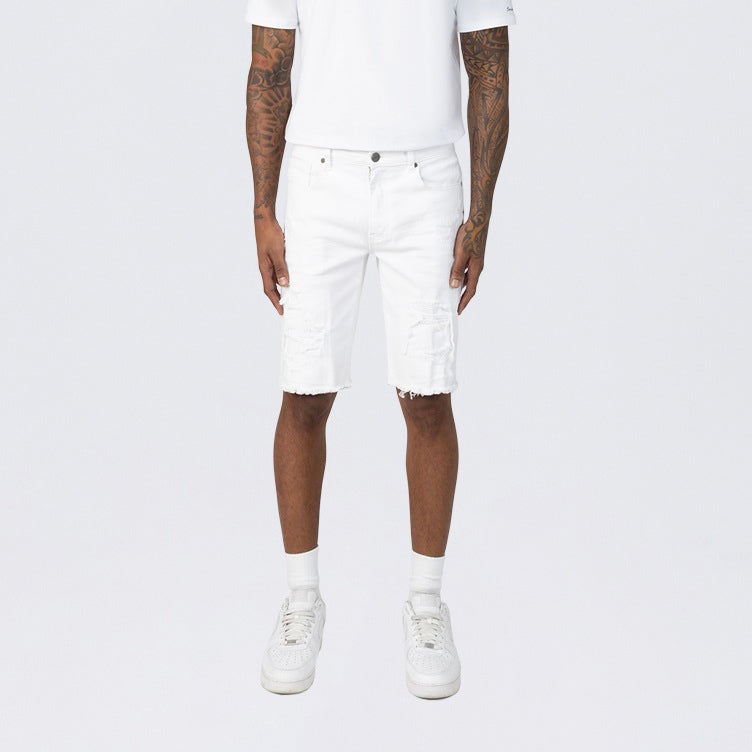 Smoke Rise Essential Shorts White