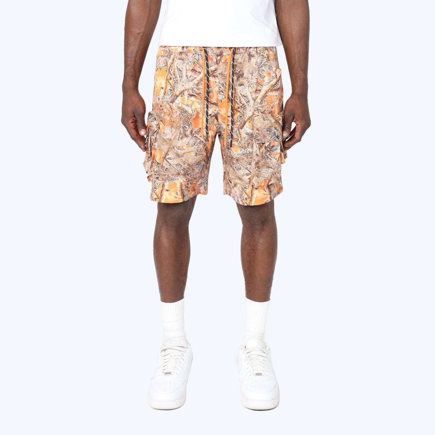 Smoke Rise Utility Cargo Shorts Amber Camo