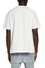 Purple Brand Ditched Textured Jersey Tee White