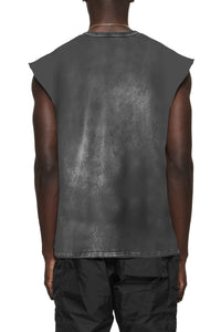 Purple Brand Textured Sleeveless Tee Black