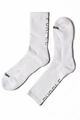Purple Brand Cotton Crew Sock Crystal White