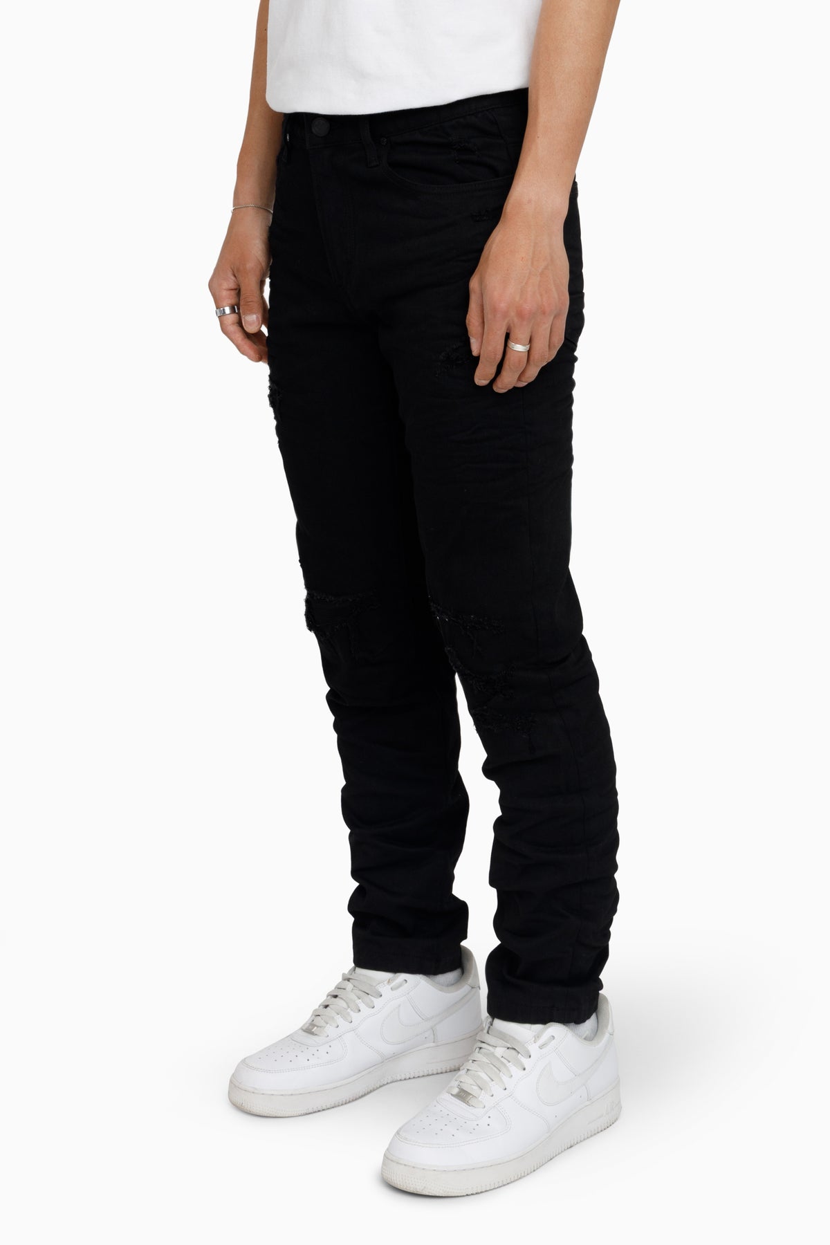Smoke Rise Vintage Washed Jeans Pit Black