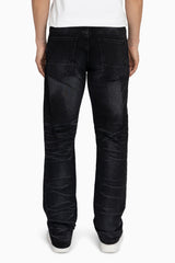 Smoke Rise Essential Vintage Washed Jeans Obsidian Black