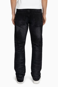 Smoke Rise Essential Vintage Washed Jeans Obsidian Black