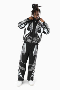 Smoke Rise Power Windbreaker Tracksuit Black