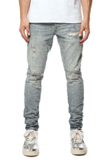 Purple Brand Worn Indigo Reflective Paint Lt Indigo