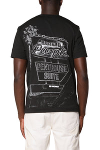 Purple Brand Clean Jersey Tee Black