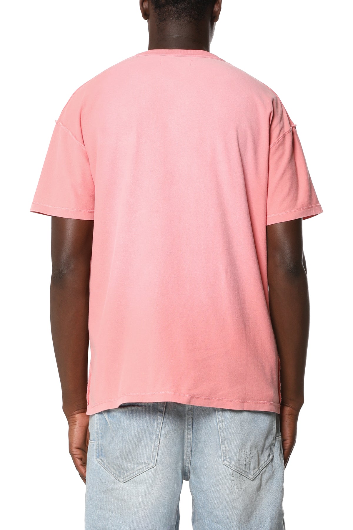 Purple Brand Textured Inside Out Tee Pink
