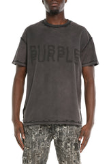 Purple Brand Textured Inside Out Tee Black
