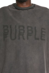 Purple Brand Textured Inside Out Tee Black