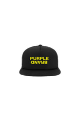 Purple Brand 5 Panel Foam Trucker 3d Black