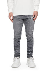 Purple Brand Dapple Grey Vintage Rip Jeans Grey /26
