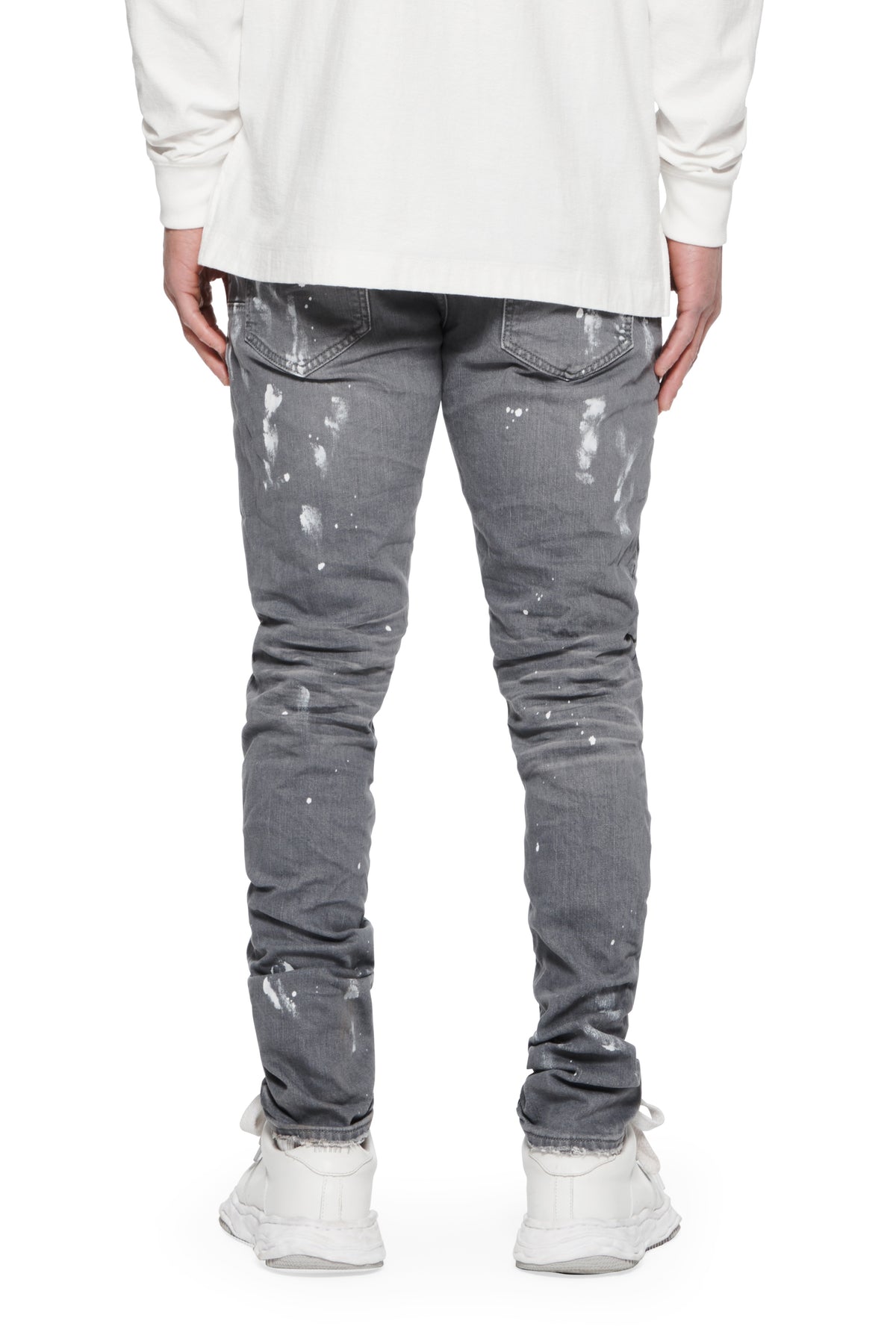 Purple Brand Dapple Grey Vintage Rip Jeans Grey /26