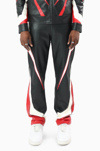 Smoke Rise Club Circuit Racing Pu Pant Black/Red