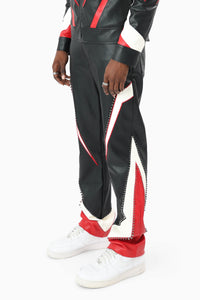 Smoke Rise Club Circuit Racing Pu Pant Black/Red