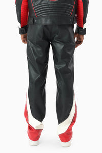 Smoke Rise Club Circuit Racing Pu Pant Black/Red