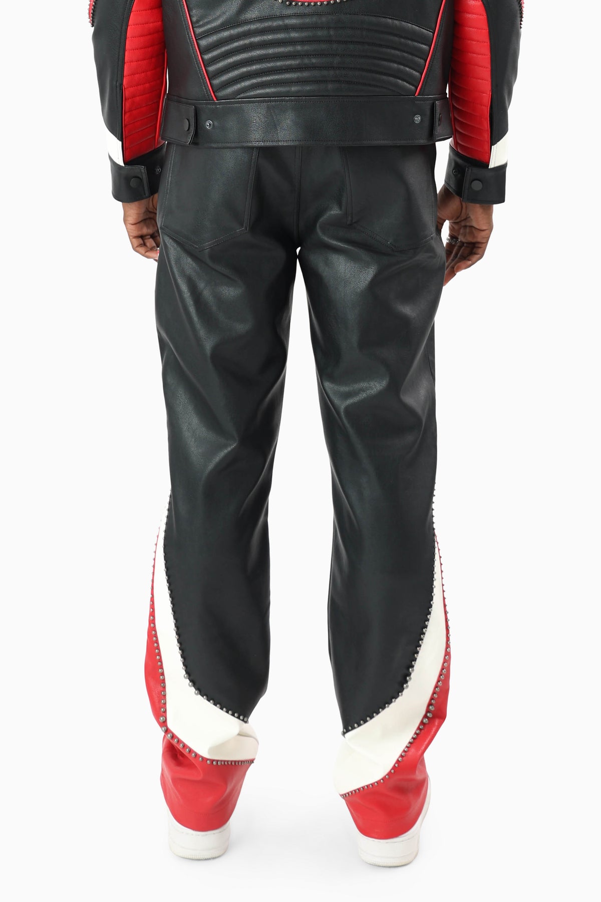 Smoke Rise Club Circuit Racing Pu Pant Black/Red