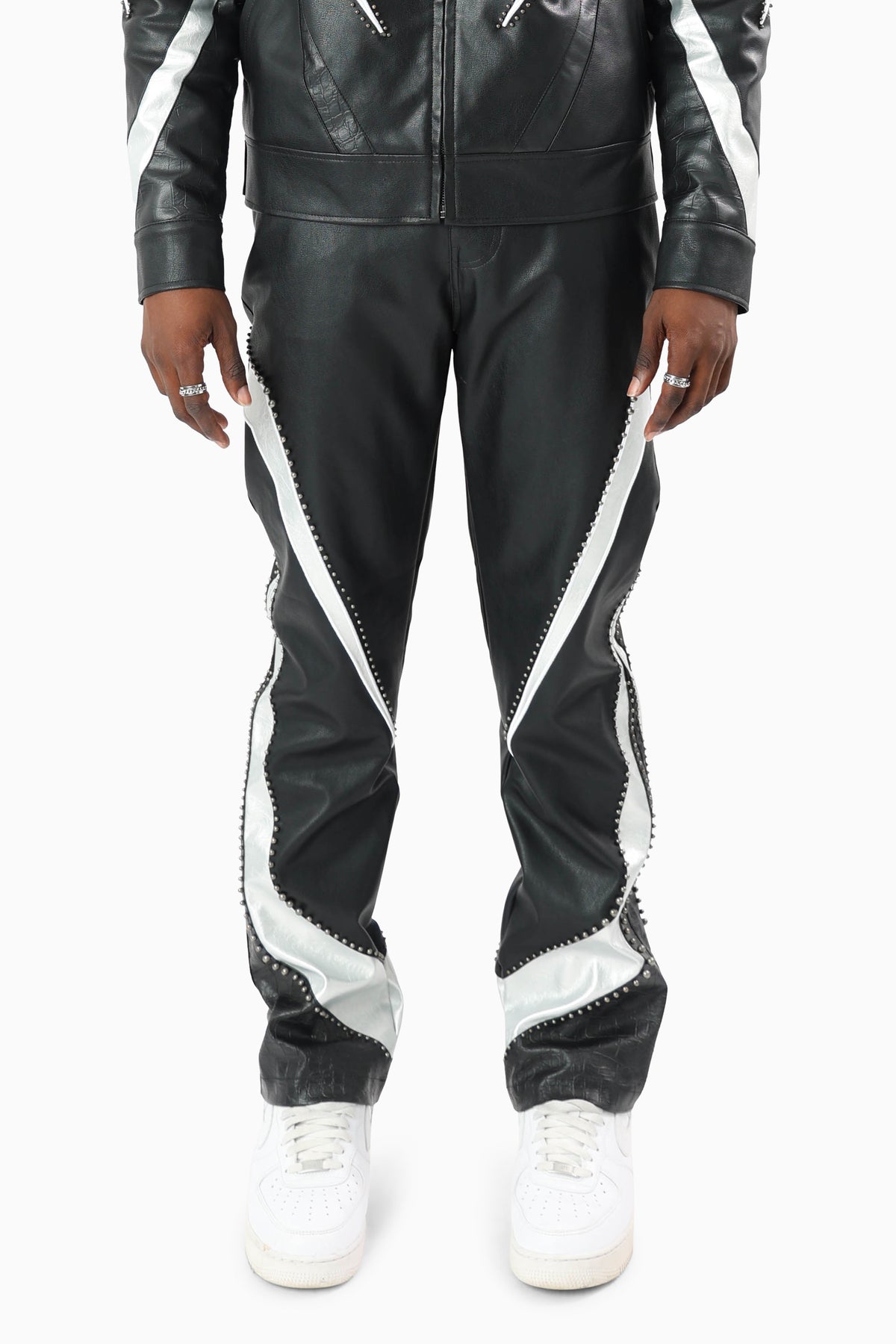 Smoke Rise Limitless Racing Pu Pant Crocodile Black