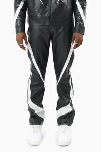 Smoke Rise Limitless Racing Pu Pant Crocodile Black