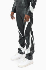 Smoke Rise Limitless Racing Pu Pant Crocodile Black