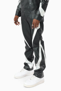 Smoke Rise Limitless Racing Pu Pant Crocodile Black