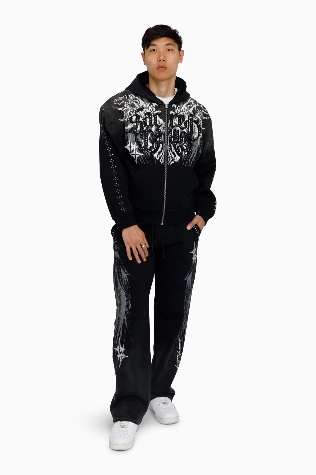 Smoke Rise Sacred Dawn Jogger Set Black