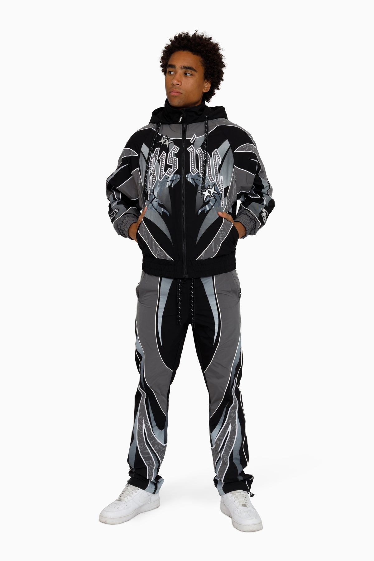 Smoke Rise Rising Colorblock Windbreaker Set Castlerock