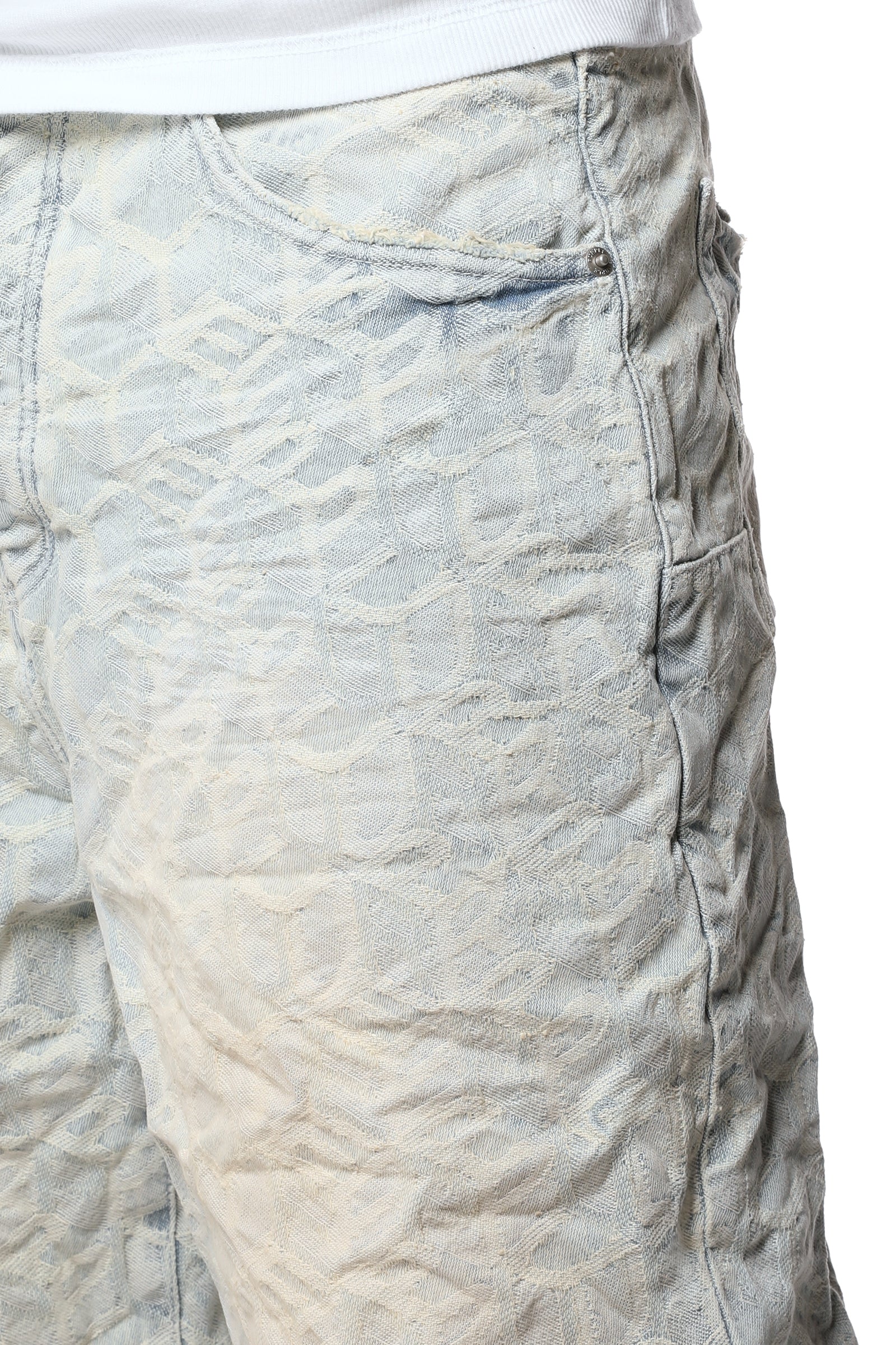 Purple brand Monogram Shorts Light Indigo
