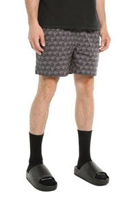 Purple brand Cube Monogram All Around Shorts Gray