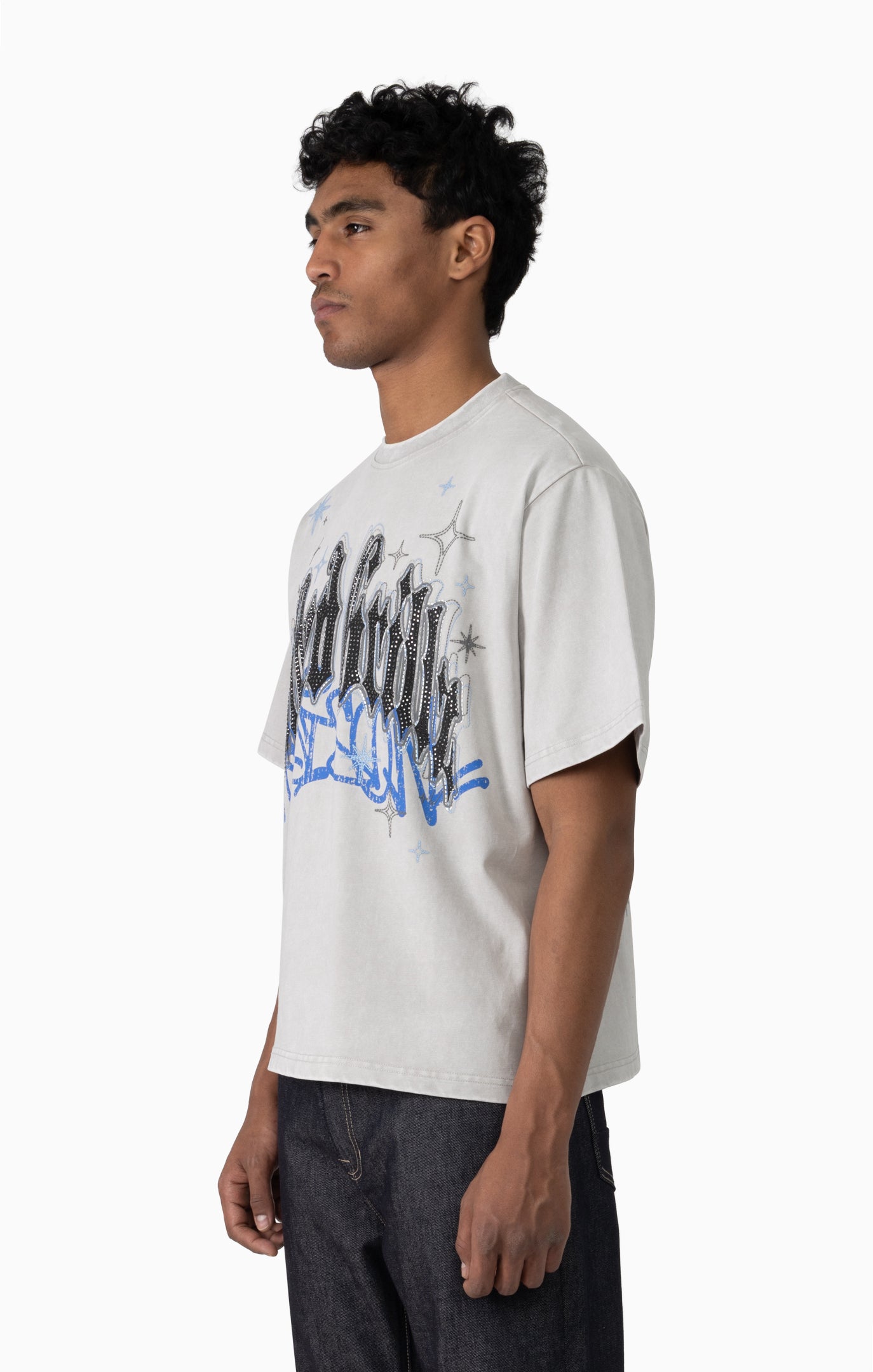 Smoke Rise Rhinestone Dystopia Tee Microchip