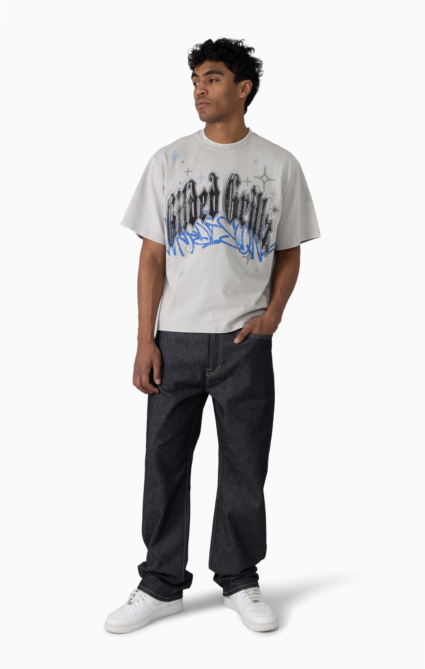 Smoke Rise Rhinestone Dystopia Tee Microchip