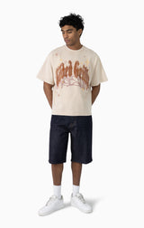 Smoke Rise Rhinestone Dystopia Tee Clay