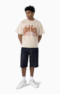 Smoke Rise Rhinestone Dystopia Tee Clay