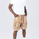 Smoke Rise Utility Cargo Shorts Amber Camo