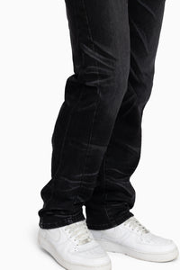Smoke Rise Essential Vintage Washed Jeans Obsidian Black