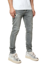 Purple Brand Light Blue Vintage Repair Jeans Lt Indigo