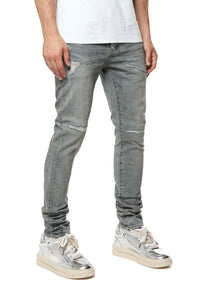 Purple Brand Light Blue Vintage Repair Jeans Lt Indigo