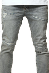 Purple Brand Light Blue Vintage Repair Jeans Lt Indigo