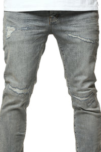 Purple Brand Light Blue Vintage Repair Jeans Lt Indigo