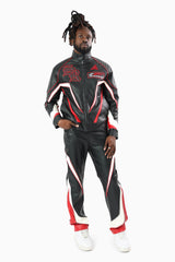 Smoke Rise Club Circuit Racing Pu Pant Black/Red