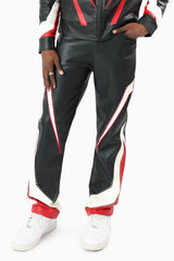 Smoke Rise Club Circuit Racing Pu Pant Black/Red