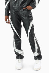 Smoke Rise Limitless Racing Pu Pant Crocodile Black