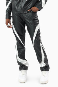 Smoke Rise Limitless Racing Pu Pant Crocodile Black