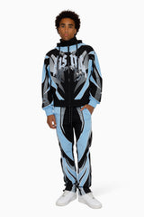 Smoke Rise Rising Colorblock Windbreaker Set Blue Bell