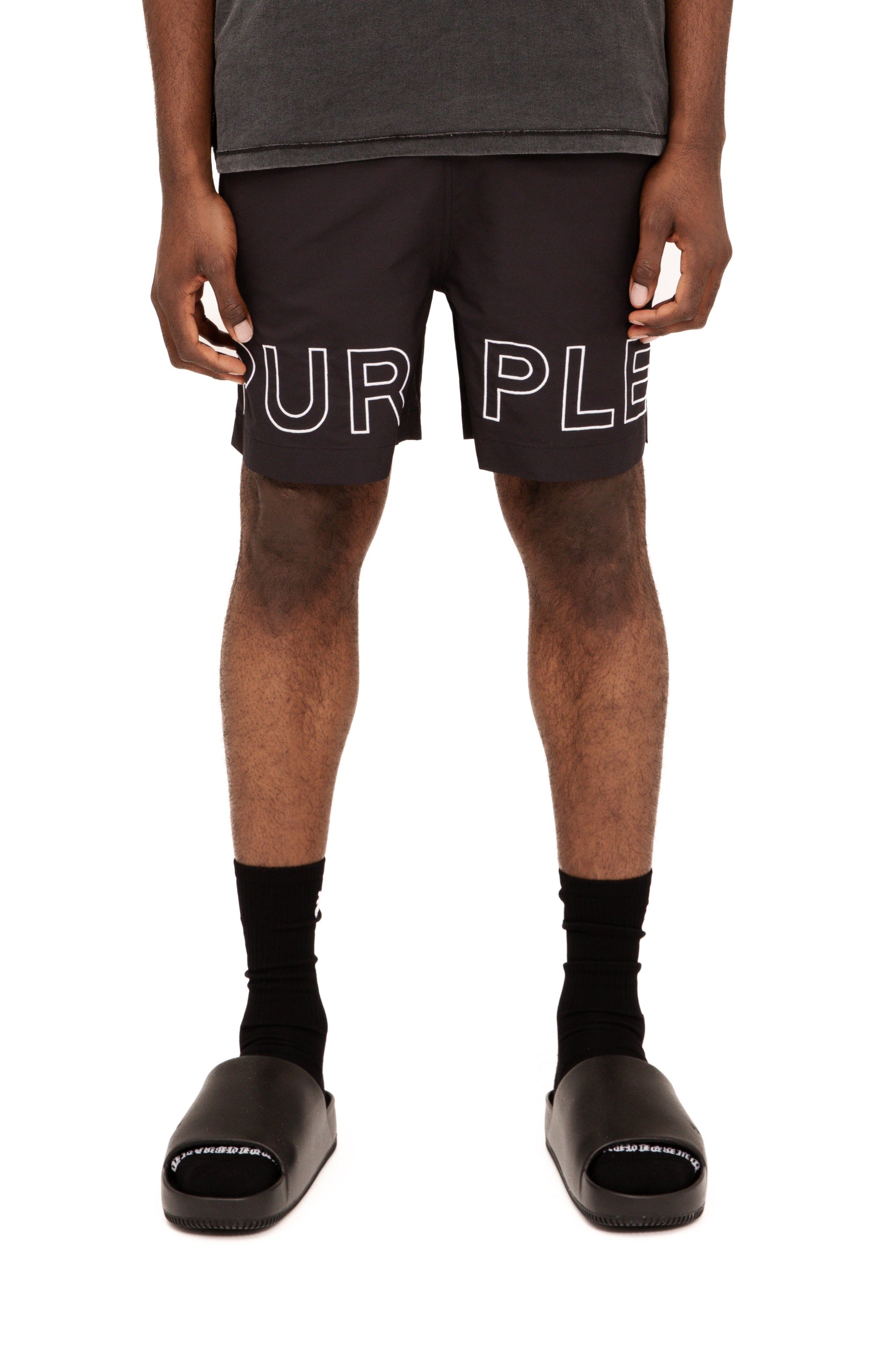 Purple Brand All Round Shorts Black